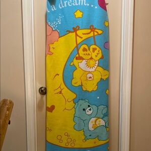 Care Bears Blue and Yellow Blanket